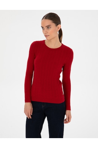 Pierre Cardin Kadın Kırmızı Kazak /triko 50316334-vr030 Kırmızı