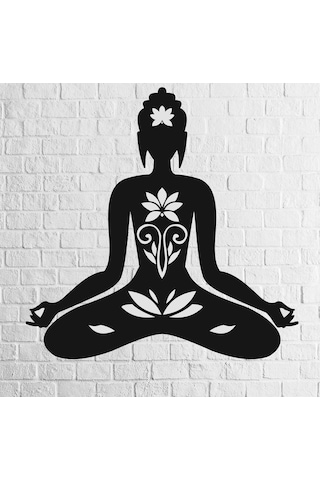 Yoga Meditasyon Dekoratif Ahşap Duvar Dekoru