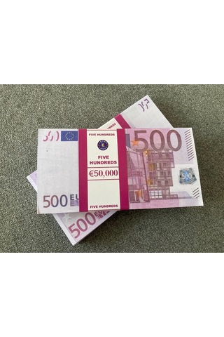 Aykar Yeni 100 Adet 500 Euro Geçersiz Eğlence Oyun Şaka Düğünde