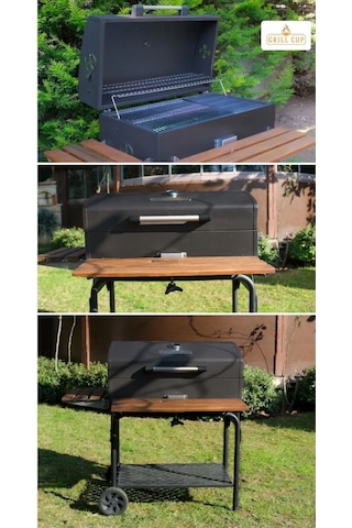 Grimaldi Grıllcup Gc75 Kömürlü Barbekü Bahçe Mangal Elagan Siyah