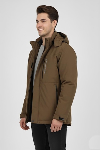 Dynamo Erkek Kapüşonlu Spor Mont 2 Parça Regular Fit 3361 Bgl-st04901 Açık Kahverengi