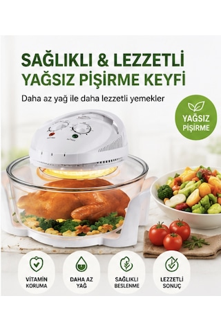 Acura AC188 1400 W Halojen Lezzet Cam Turbo Fırın