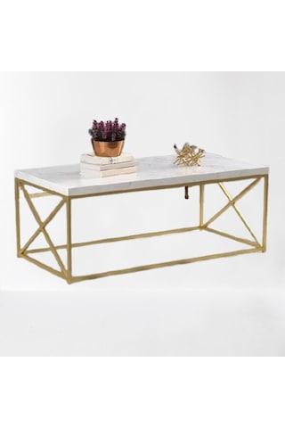 Ogem 105 Orta Sehpa Seti Metal Gold Kaplama. Itinalı Paketleme. F