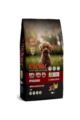 Klıcker Kuzulu Mini Irk Yavru Köpek Kuru Maması 1 KG
