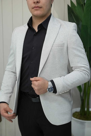 Bys Beystil Sivri Yaka Açık Kahve Kırçıllı Ceket Garcia- Slim Fit A.Kahverengi