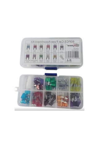 60 Parça Araç Sigorta Seti, Mini Blade Oto Sigorta Kiti