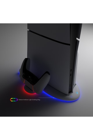 Ps5 Slim Işıklı Rgb Fanlı Şarj Stand Dock