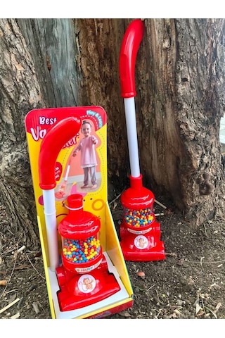 Oyuncak Dyson Dikey Süpürge Kırmızı
