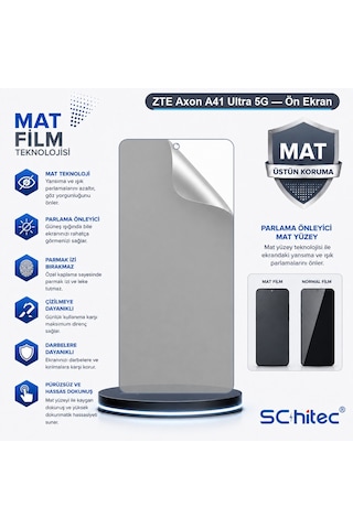 Zte Axon A41 Ultra 5g Uyumlu Ön Yüzey Mat Hidrojel Ekran Koruyucu 27838007