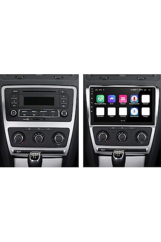 Skoda Octavia Android Multimedya Sistemi 4-64 Cadence R18 2004-2013 Ön Kayıt Kamera  9"