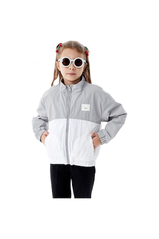 Benitto Kids Kız Çocuk Mevsimlik Yağmurluk Ceket 51359 Gri