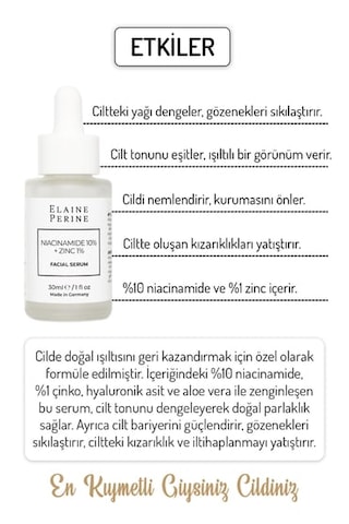 Elaine Perine Gözenek Sıkılaştırıcı Serum Yağlı Cilt Siyah Nokta