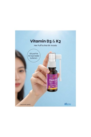 Vitagil Puff Vitamin D3k2 Sprey 20 Ml