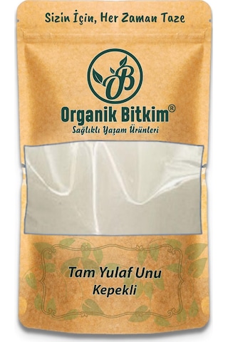Organik Bitkim Tam Yulaf Unu Kepekli 500 G
