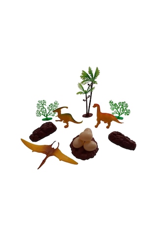 C Toys Dinazorlar Hayvan Set Silindir Kutulu Hayvan Figürü