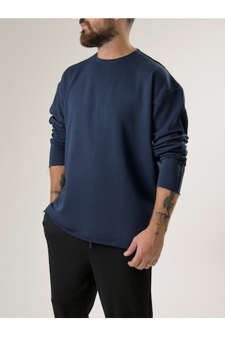 Cocopelli Erkek Lacivert Oversize Basic Sweat Coc2596 Lacivert