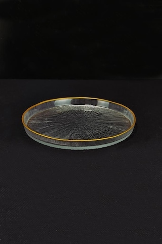 Digithome Rexy 16577 Cam Pasta Tabağı 6'lı 16 CM Gold Rim