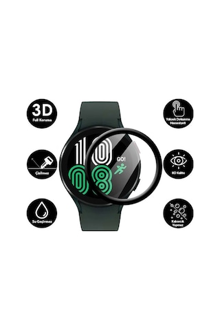 Sm Galaxy Uyumlu Watch 4 40mm 3d Full Kaplama Ekran Koruyucu Pet+pmma- 5775
