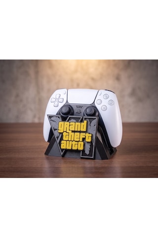 Omni Gta 6 Temalı Ps5 Kol Standı - Özel Tasarım Gta 6 Kontrolcü Standı, Playstation 5 Oyuncu Aksesuarı Konsol Standı Ve Tutucu Siyah