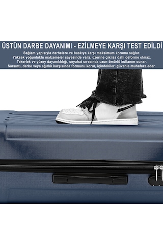 Anthony Jackson Ultra Hafif Abs Kabin Boy Valiz Trıon Lacivert