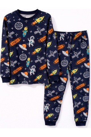 Astronot Desenli Erkek Çocuk Pijama Takımı