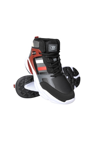 M.p. 232-1014 Mr Erkek Siyah-bordo Cilt Basketbol Ayakkabı-siyah Siyah