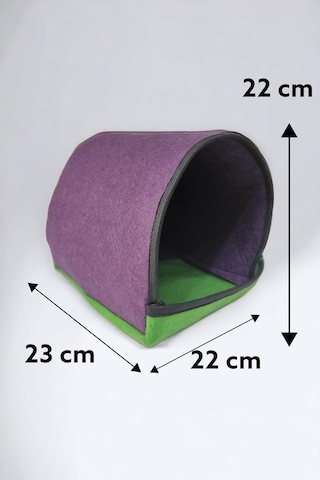 Ozzipetshop Ginepig Uyku Evi - Keçe Kuş Yuvası - 2kg'a Kadar Kemirgenler Için Sıcak Yuva