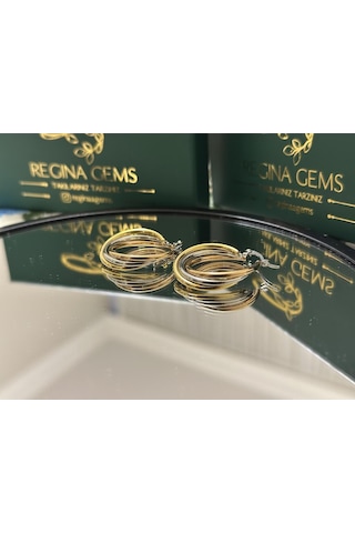 Triple Luxe Hoop Çok Renkli