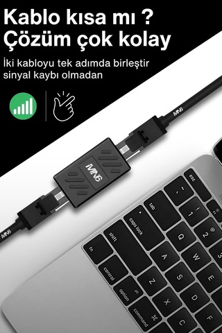 Lexroo M13x Cat6 Kablo Birleştirici/2 Adet-cat5-cat6-cat7-cat8-uyumlu/ethernet Kablo Uzatma