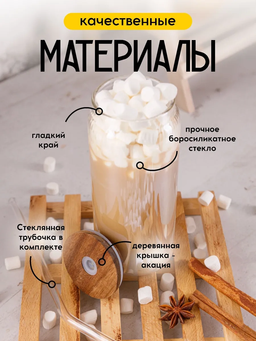 Swensa Kapaklı Ve Pipetli Cam Bardak 400 Ml 271637328 Beyaz