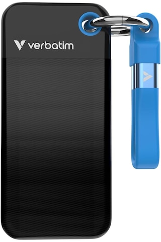 Verbatim Pocket Ssd Usb 3.2 Gen 2 512gb Black/blue