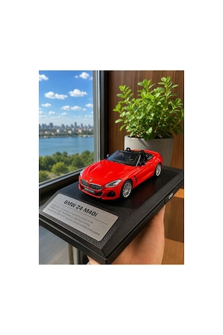 Bmw Z4 M40i Diecast Model Araba Kutulu Özel Standlı 1:32 Ölçek Bmw Z4 Diecast Model Araba