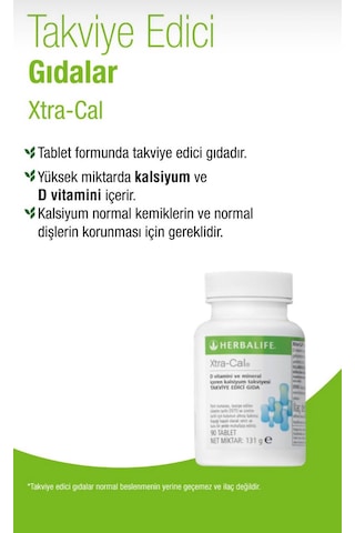 Herbalife Kalsiyum Tablet 2'li Paket D Vitamini Ve Mineral Içerir
