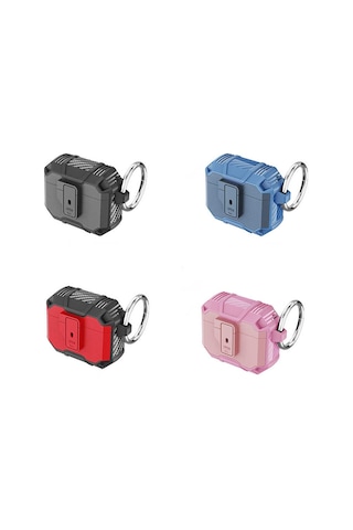 Apple AirPods Uyumlu 3. Nesil Kılıf Zore Airbag 27 Silikon Siyah