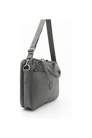 Sanmorris Unisex Klinkır Koyu Gri Renkli Suya Dayanıklı Laptop Bölmeli Çapraz Askılı Evrak Ve Laptop Çantası Koyu Gri