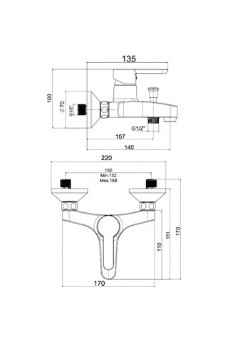 Nsk Legna Plus Banyo Bataryası Krom N3033602 Krom