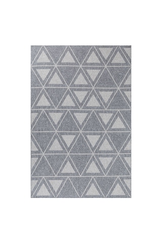 Notre Premium Kalite Kaymaz Tabanlı Doğal Yıkanabilir Kilim Oturma Odası Balkon Bahçe Mutfak Kilim-869 Gri