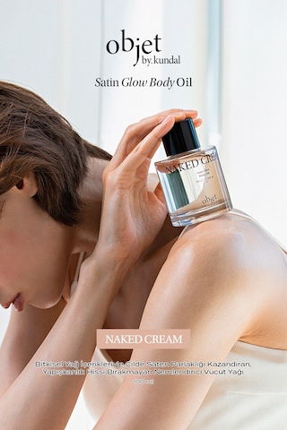 Yapışkanlık Hissi Bırakmayan Saten Bitişli Vücut Yağı Kundal Satın Glow Body Oil Naked Cream