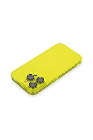 Newface - 2 - iPhone Uyumlu 14 Pro Kılıf Armada Lensli Kapak - Csmo-tex - - Sarı