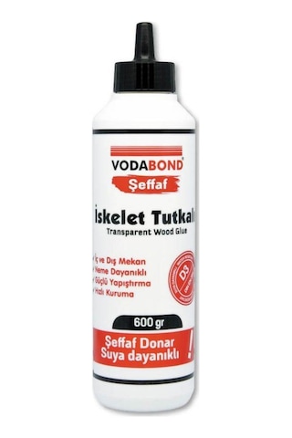 Vodabond Hızlı Kuruyan Ahşap Şeffaf İskelet Tutkalı D3 600 gr