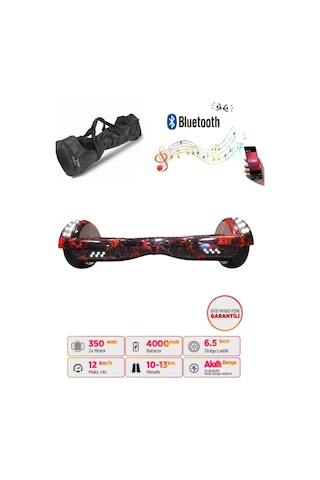 Citymate Elektrikli Kaykay Akıllı Denge Hoverboard + Hoverkart + Çanta Full Ledli Extrem Paket D15