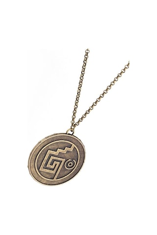 1 Adet / Grup Film Korsanları Karayip Kolye Aztec Para Bağbozumu Altın Kaptan Jack Serçe Madalyon Kafatası Kolye Kolye Kolye Kolyeler Altın - Beyaz