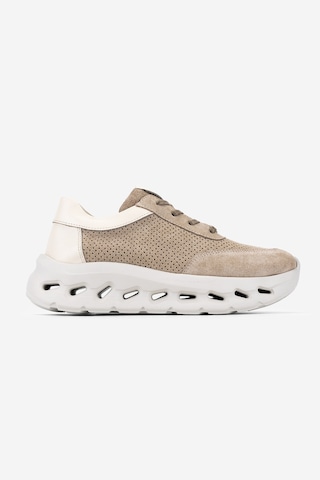 Valmenti Kadın Hakiki Deri Bej Sneakers & Spor Ayakkabı 1182 1705 Bn Ayk Y26 A.bej Suet/dr