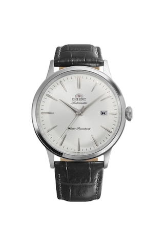 Orient Ra-ac0031s30b Otomatik Deri Siyah Beyaz Kadran 41 Mm Erkek Kol Saati Gri
