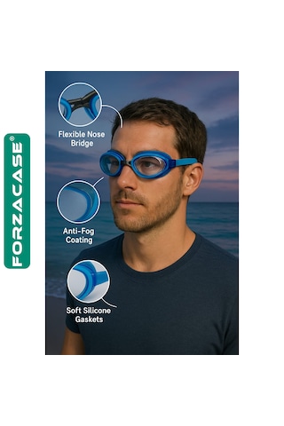 Forzacase Deniz Havuz Yüzme Gözlüğü Ayarlanabilir Kayış - Fc1054 Siyah