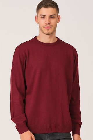 V0091 Dewberry Erkek Battal Oversıze Kazak-bordo Bordo