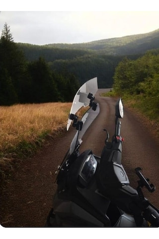 Revolt Uyumlu Deflektör Rüzgar Saptırıcı Siperlik Şeffaf Motor Camı Cam Uzatma Model 1