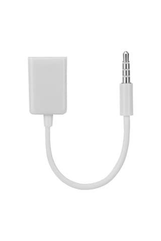 Moveevo Araç Aux Ses Bağlantısı İçin 3.5mm Erkek Jack'ten Usb Dişi Adaptör Kablosu - Oksijensiz Bakır İçerikli, Dayanıklı Ve Su Geçirmez