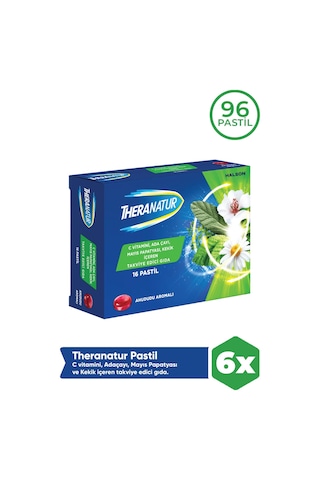 Theranatur Ahududu Aromalı 16 Pastil 6 Adet