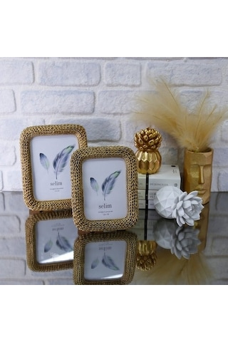 Selim 15 x 20 CM Chain Çerçeve Altın
